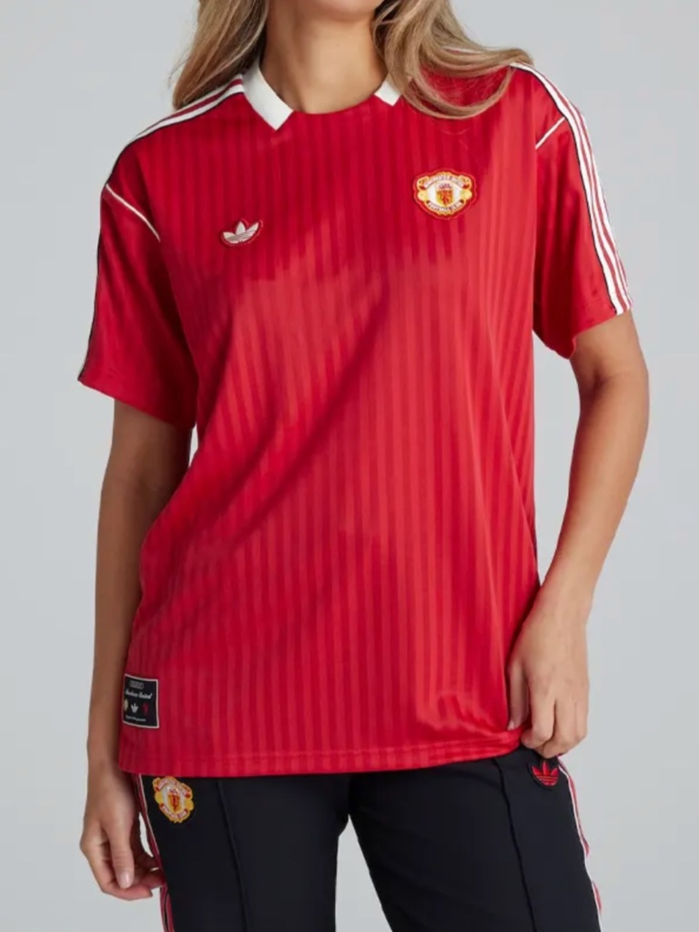 Manchester United Adidas Terrace Icons Red Jersey, Size Small Unisex, Brand New